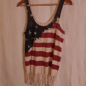 American flag tanktop